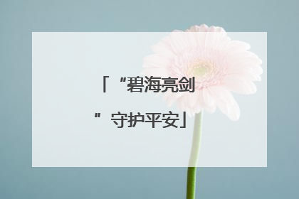 “碧海亮剑”守护平安