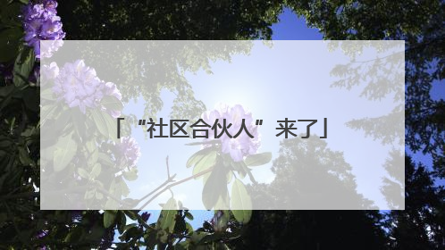 “社区合伙人”来了
