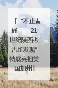 “不止秦俑——21世纪陕西考古新发现”特展亮相美国加州