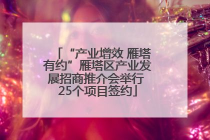 “产业增效 雁塔有约”雁塔区产业发展招商推介会举行 25个项目签约