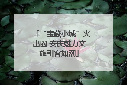“宝藏小城”火出圈 安庆魅力文旅引客如潮
