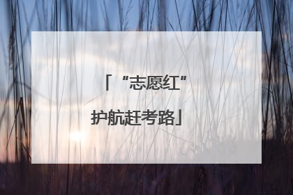 “志愿红”护航赶考路