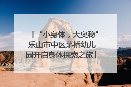 “小身体，大奥秘” 乐山市中区茅桥幼儿园开启身体探索之旅