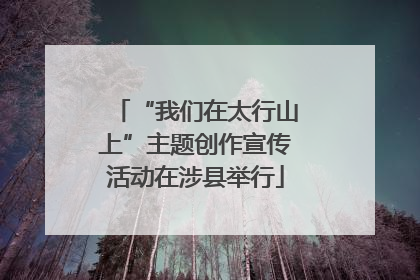 “我们在太行山上”主题创作宣传活动在涉县举行