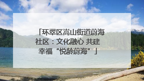 环翠区嵩山街道蔚海社区：文化融心 共建幸福“悦龄蔚海”