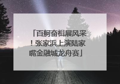 百舸奋楫展风采！张家浜上演陆家嘴金融城龙舟赛