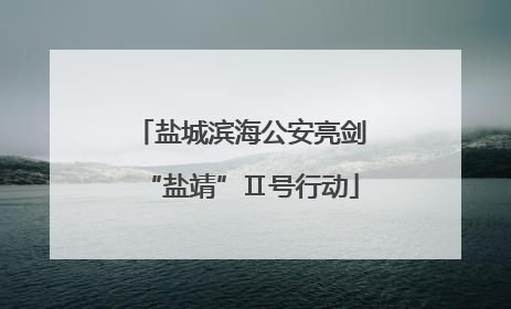 盐城滨海公安亮剑“盐靖”Ⅱ号行动