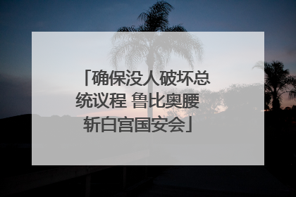 确保没人破坏总统议程 鲁比奥腰斩白宫国安会