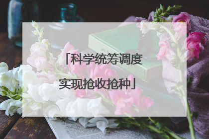 科学统筹调度实现抢收抢种