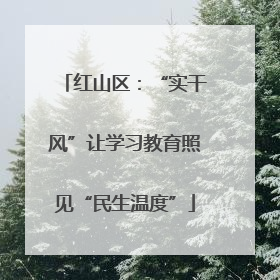 红山区：“实干风”让学习教育照见“民生温度”