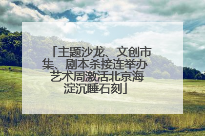 主题沙龙、文创市集、剧本杀接连举办 艺术周激活北京海淀沉睡石刻