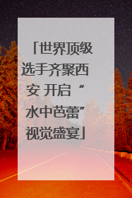 世界顶级选手齐聚西安 开启“水中芭蕾”视觉盛宴