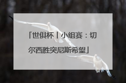 世俱杯丨小组赛：切尔西胜突尼斯希望