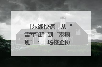 东湖快语｜从“雷军班”到“泰康班”：一场校企协同的“接力赛”