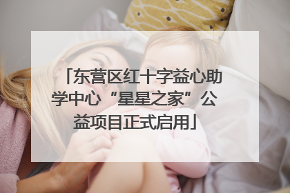 东营区红十字益心助学中心“星星之家”公益项目正式启用