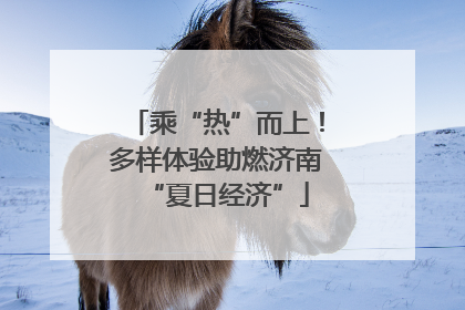乘“热”而上！多样体验助燃济南“夏日经济”