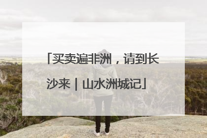 买卖遍非洲，请到长沙来｜山水洲城记