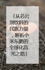 从芯片到饮料的民族力量，解析小米东鹏的全球化高光之路