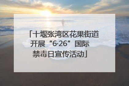 十堰张湾区花果街道开展“6·26”国际禁毒日宣传活动