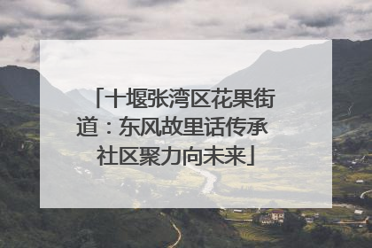 十堰张湾区花果街道：东风故里话传承 社区聚力向未来
