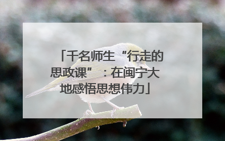 千名师生“行走的思政课”：在闽宁大地感悟思想伟力