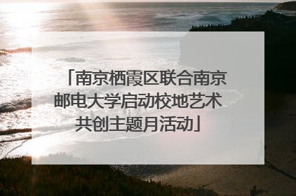 南京栖霞区联合南京邮电大学启动校地艺术共创主题月活动