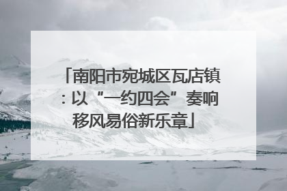 南阳市宛城区瓦店镇：以“一约四会”奏响移风易俗新乐章