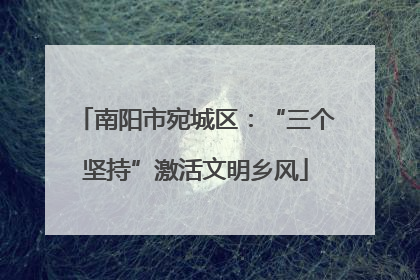 南阳市宛城区：“三个坚持”激活文明乡风