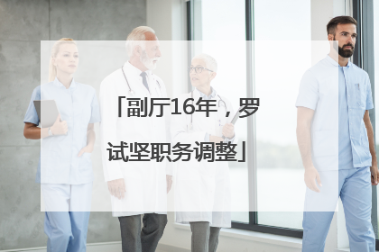 副厅16年，罗试坚职务调整