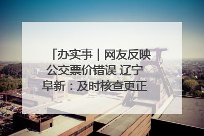 办实事｜网友反映公交票价错误 辽宁阜新：及时核查更正 加强实时巡检