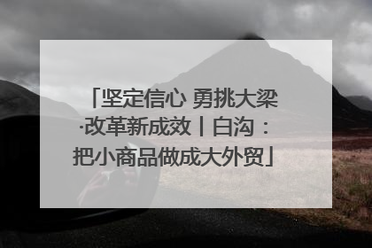 坚定信心 勇挑大梁·改革新成效丨白沟：把小商品做成大外贸