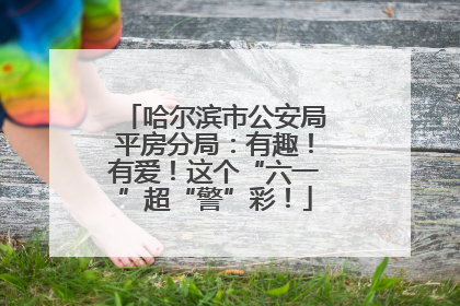 哈尔滨市公安局平房分局：有趣！有爱！这个“六一”超“警”彩！
