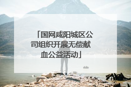 国网咸阳城区公司组织开展无偿献血公益活动