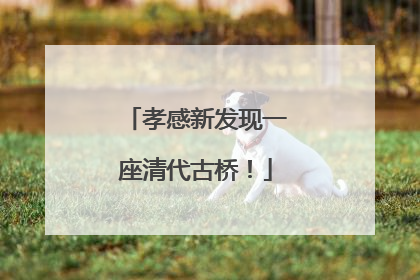 孝感新发现一座清代古桥！