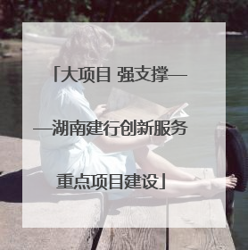 大项目 强支撑——湖南建行创新服务重点项目建设