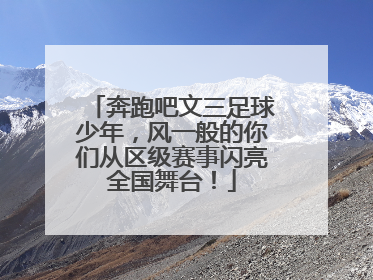 奔跑吧文三足球少年，风一般的你们从区级赛事闪亮全国舞台！