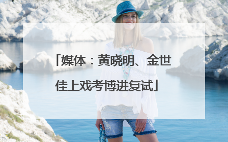 媒体：黄晓明、金世佳上戏考博进复试