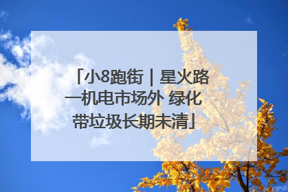 小8跑街｜星火路一机电市场外 绿化带垃圾长期未清