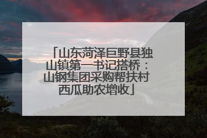 山东菏泽巨野县独山镇第一书记搭桥：山钢集团采购帮扶村西瓜助农增收