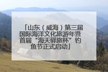 山东（威海）第三届国际海洋文化旅游年暨首届“海天驿旅杯”钓鱼节正式启动