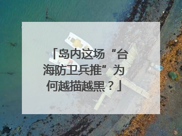 岛内这场“台海防卫兵推”为何越描越黑？