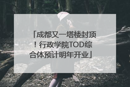 成都又一塔楼封顶！行政学院TOD综合体预计明年开业