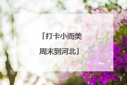 打卡小而美 周末到河北