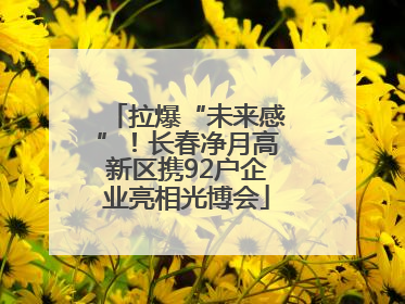 拉爆“未来感”！长春净月高新区携92户企业亮相光博会