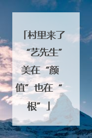 村里来了“艺先生” 美在“颜值”也在“根”