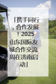 携手同行，合作发展！2025山东国际友城合作交流周在济南启动