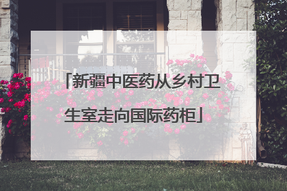 新疆中医药从乡村卫生室走向国际药柜