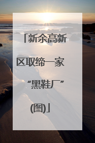 新余高新区取缔一家“黑鞋厂”(图)