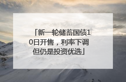 新一轮储蓄国债10日开售，利率下调但仍是投资优选