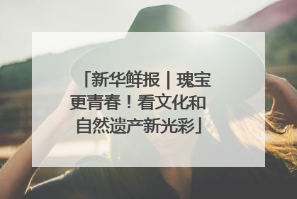 新华鲜报｜瑰宝更青春！看文化和自然遗产新光彩